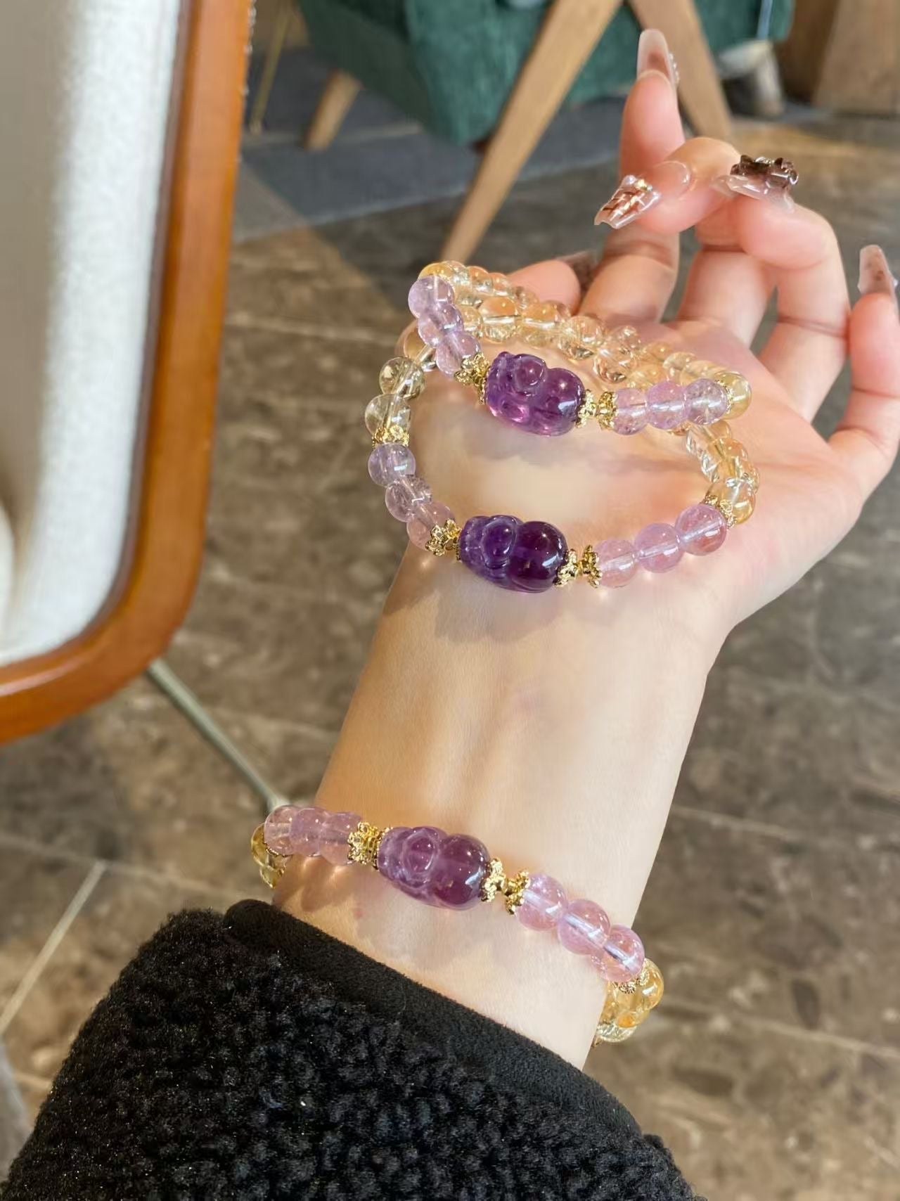 Amethyst Pixie Bracelet